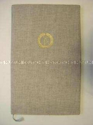 Urkunde zum "Fritz-Reuter-Kunstpreis 1975" (in Mappe)