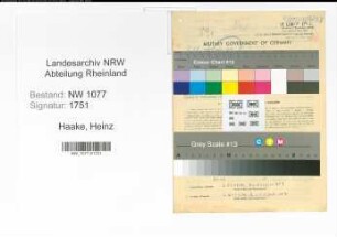 Entnazifizierung Heinz Haake , geb. 10.04.1920 (Polizist)
