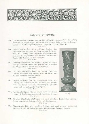Arbeiten in Bronze