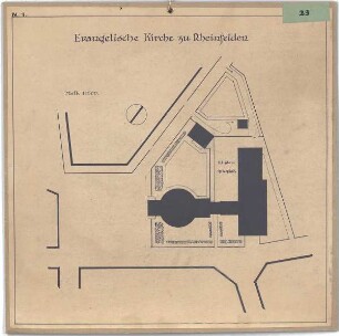 Billing, Hermann; Rheinfelden (Baden-Württemberg); Ev. Kirche - Lageplan