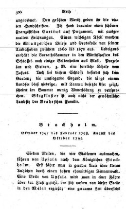 Stockholm. (Oktober 1797 bis Febr. 1798. August bis Oktober 1798.)