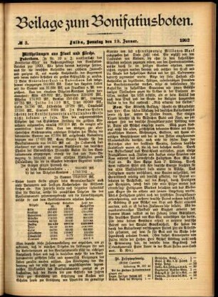 Zweite Ausgabe vom Sonntag, den 19. Januar 1902.