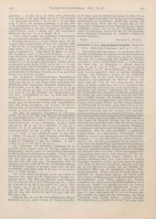 390-391 [Rezension] Kautzsch, Emil, Johannes Buxtorf der Aeltere. Rectorats-Rede