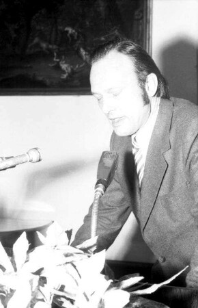 Freiburg: Kaufhaussaal; Prof. Schramm, Prorektor Uni Freiburg