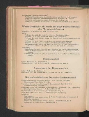 Auslandsamt der Dozentenschaft