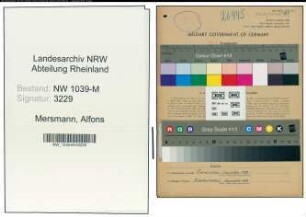 Entnazifizierung Alfons Mersmann , geb. 25.05.1905 (Schneider)