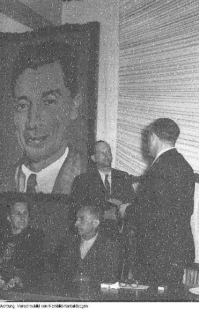 Dresden, Reick, Gaswerk Reick, Gedenkveranstaltung für Nikolaus Kopernikus, Juni 1953