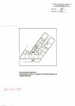 Planentwurf: Stadterneuerung Fraenkelufer 4 - Kohlfurterstr. 46