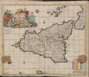 Infelicis Regni Siciliae Tabula in tres Valles divisa Demonae, Notae et Mazarae
