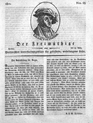 Nro. 63, Freitag, den 29. März 1811