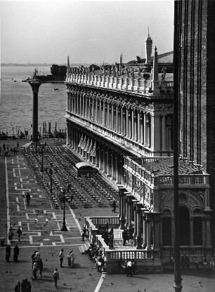 Venedig. Piazzetta di San Marco mit Libreria Vecchia di San Marco