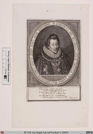 Bildnis Ludwig (Louis) XIII., König von Frankreich und Navarra (reg. 1610(16)-1643)
