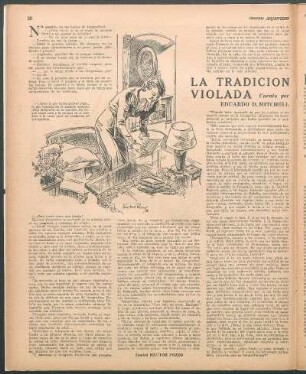 La tradición violada : Cuento por Eduardo D. Mitchell