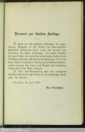 Vorwort zur fünften Auflage
