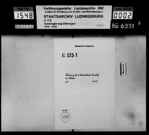 Malerinnung für die Oberamtsbezirke Schorndorf und Welzheim, Sitz in Schorndorf