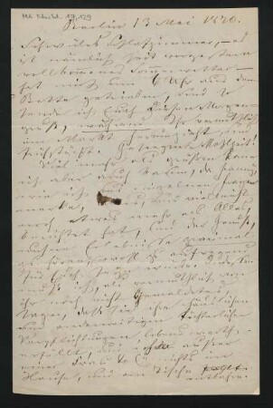 Brief an Albertine Mendelssohn-Bartholdy : 13.05.1870