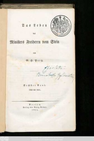 Bd. 6, [1]: 1823 bis 1831