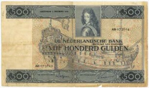 Geldschein, 500 Gulden, 2.12.1930