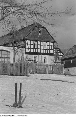 Fachwerkhäuser im Winter