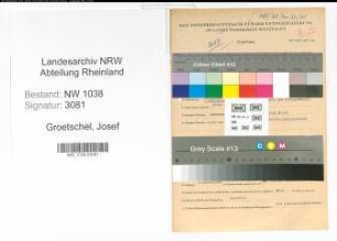 Entnazifizierung Josef Groetschel , geb. 10.08.1893 (Lehrer)