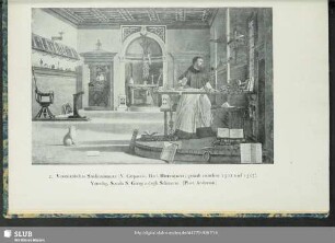 Venezianisches Studierzimmer. (V. Carpaccio, Heil. Hieronymus).