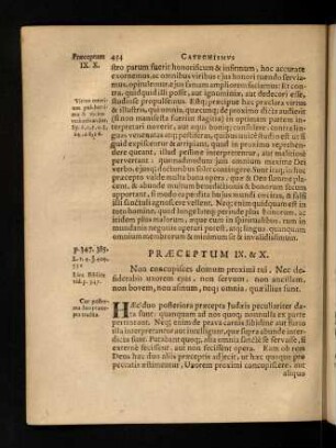 454-459, Praeceptum IX & X