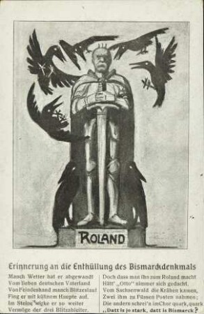 Roland - Erinnerung an die Enthüllung des Bismarckdenkmals