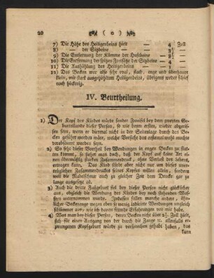IV. Beurtheilung.