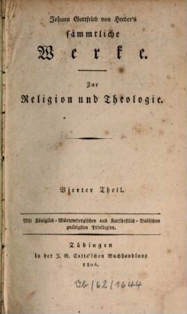 Johann Gottfried v. Herder's Christliche Reden und Homilien. 2