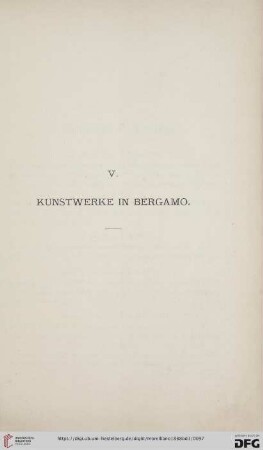 V. Kunstwerke in Bergamo