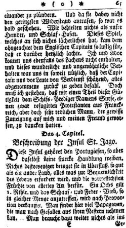 4. Beschreibung der Insul St. Jago