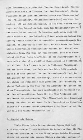 6. Abgeleitete Namen.