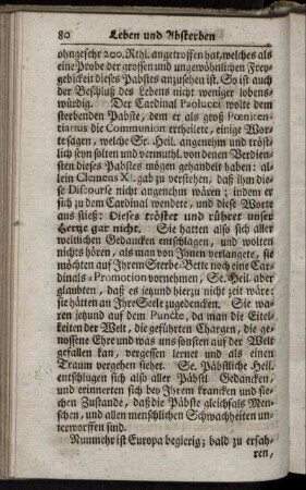 [Gerechtsame der Kayser bey der Päbstl. Wahl.]