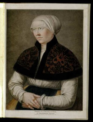 Portrait of Holbein's Wife. At Kensington Palace