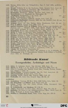 Bildende Kunst (1458-1954)