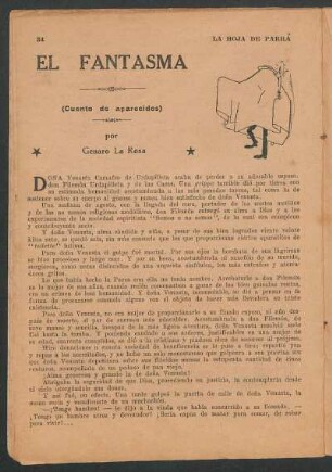 El fantasma : (Cuento de aparecidos)