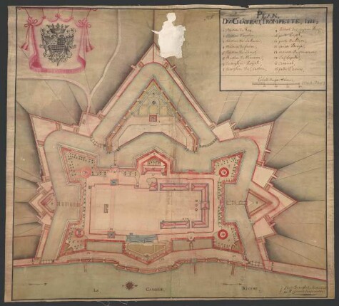 Plan du Château Trompette