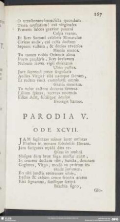 Parodia V. Ode XCVII.