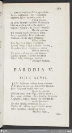 Parodia V. Ode XCVII.