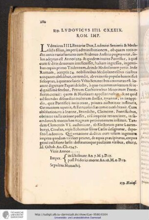 139. Ludovicus IIII. CXXXIX. Rom. Imp.