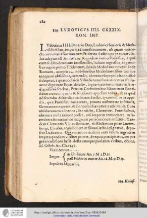 139. Ludovicus IIII. CXXXIX. Rom. Imp.
