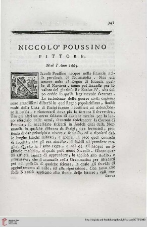 Niccolo’ Poussino