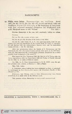 Manuscripts (No. 240 - 247)
