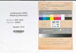 Entnazifizierung Emil Spaete, geb. 22.06.1900 (Kriminalbeamter)