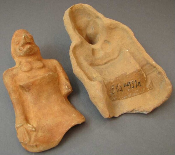 Clay figure with clay mould