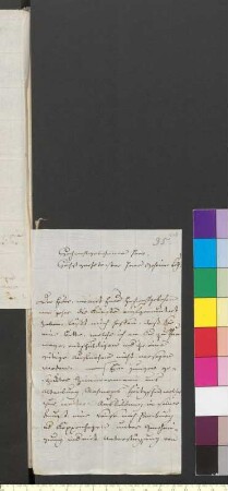 Brief von Thümmel, Hans Wilhelm von an Goethe, Johann Wolfgang von