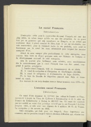 Le canal François.