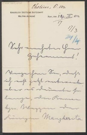 Brief an Ludwig Strecker  und B. Schott's Söhne : 14.03.1904