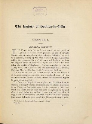 The history of the parish of Poulton-le-Fylde, in the county of Lancaster