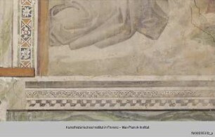 Freskenzyklus mit Szenen aus der Vita des heiligen Antonius : Antonius kniet vor dem Eremiten Paulus